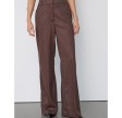 Sina Pin Wide Pant - Dark Brown