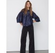 Melin Balloon Lace Shirt - Navy