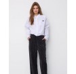 Riven Schoulder Shirt - White