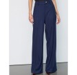 Gabie Pin Wide Pant - Navy