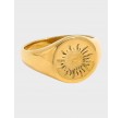 Vigga Sun Signet Ring - 18K Gold Plated
