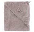 Organic hooded towel - rosa