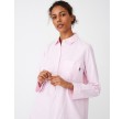 Women's Nightshirt Organic Pink/white