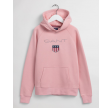 Shield hoodie - quarts pink
