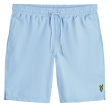 Plain swim shorts - pool blue