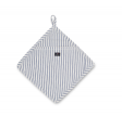 Icons Cotton Herringbone Striped Potholder, Blue/White