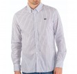 Striped linen shirt navy/white