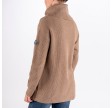 Relaxed Knitted Roll Neck, Camel Brown