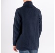 Relaxed Knitted Roll Neck, Navy Blue