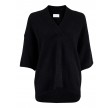 Kally knit blouse - black