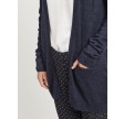 Viril open L/S knit cardigan - total eclipse